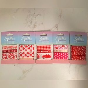 Love / Valentine themed ribbon bundle- New